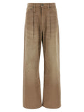 Brown 'Damon Pleated' jeans 1