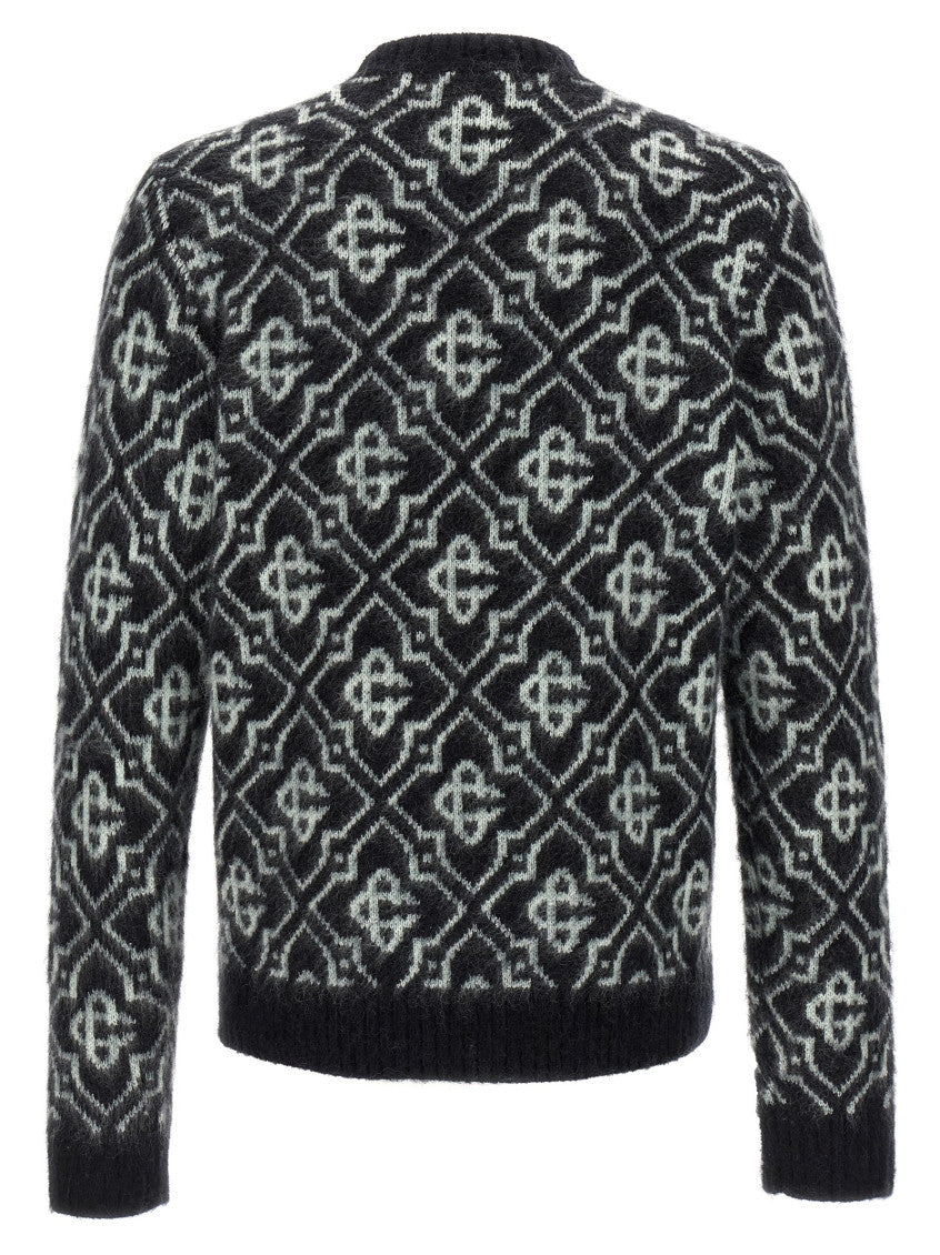 Black 'Monogram' Sweater 2