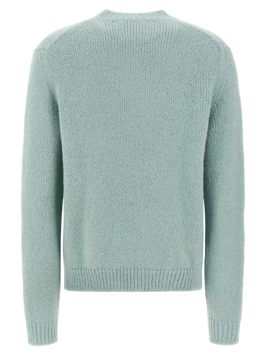 Light Blue Alpaca wool sweater 2