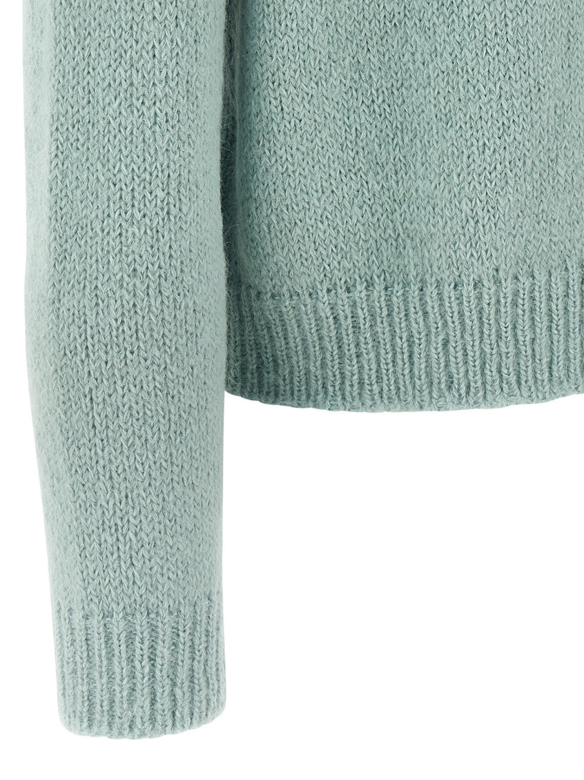 Light Blue Alpaca wool sweater 4