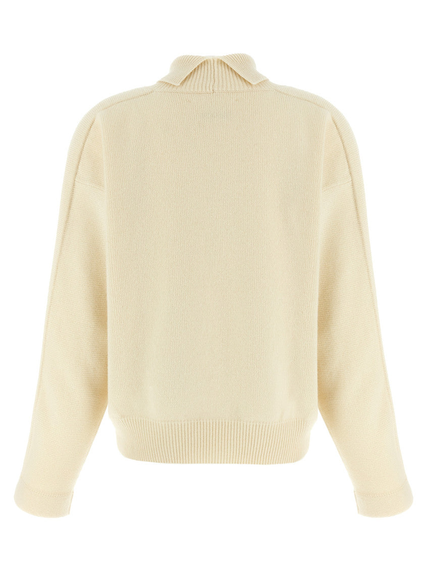 White High neck sweater 2