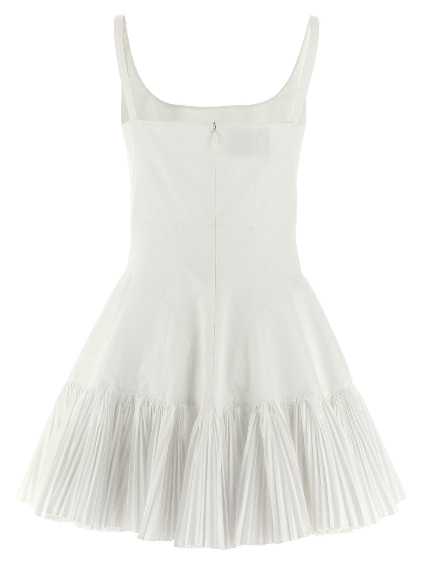 White Pleated dress 2