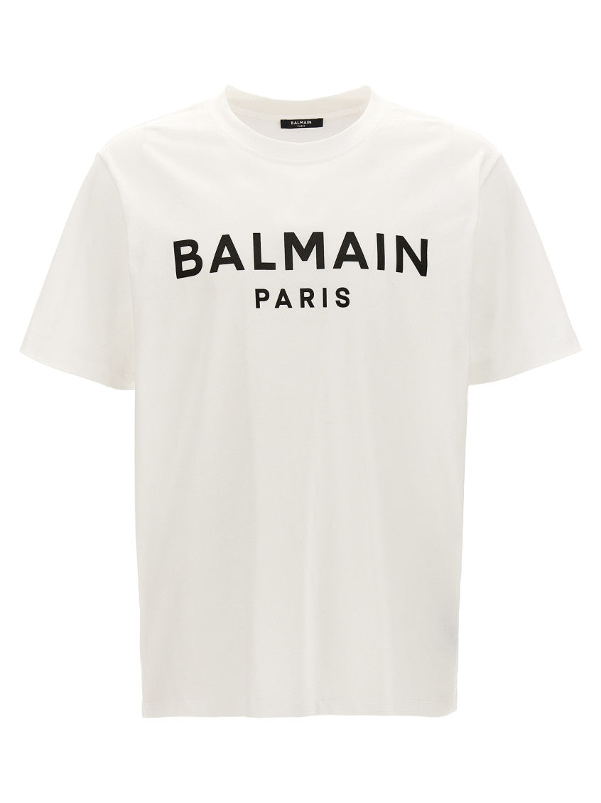 White Logo Print T-shirt 1