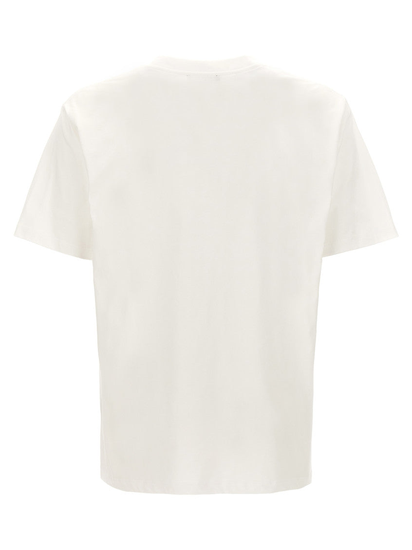 White Logo Print T-shirt 2