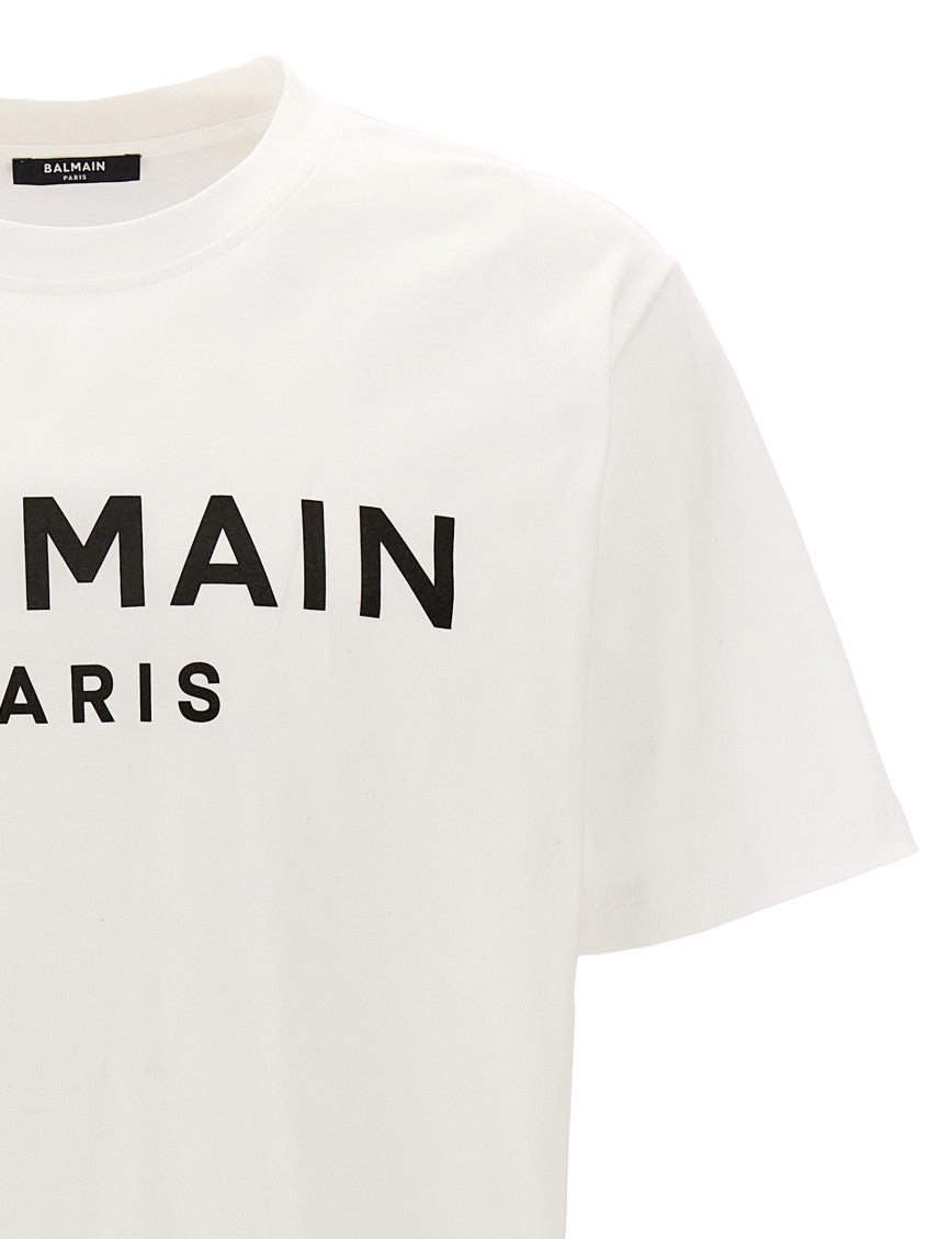 White Logo Print T-shirt 3