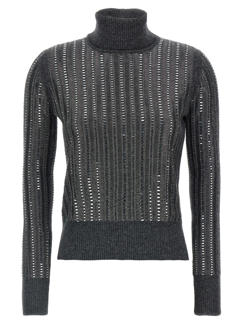 Grey Crystal sweater 1