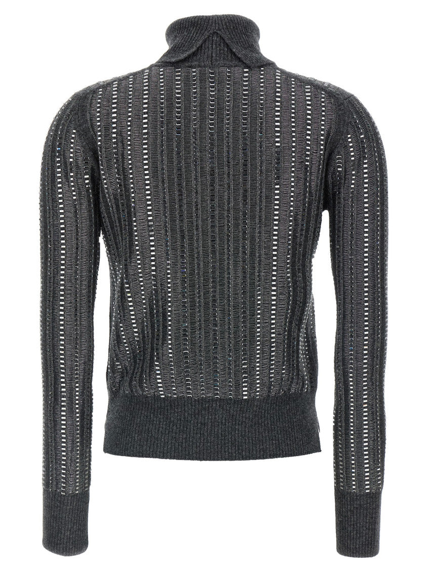 Grey Crystal sweater 2
