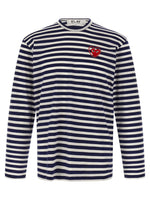 Blue/White Logo Patch Stripes T-shirt 1