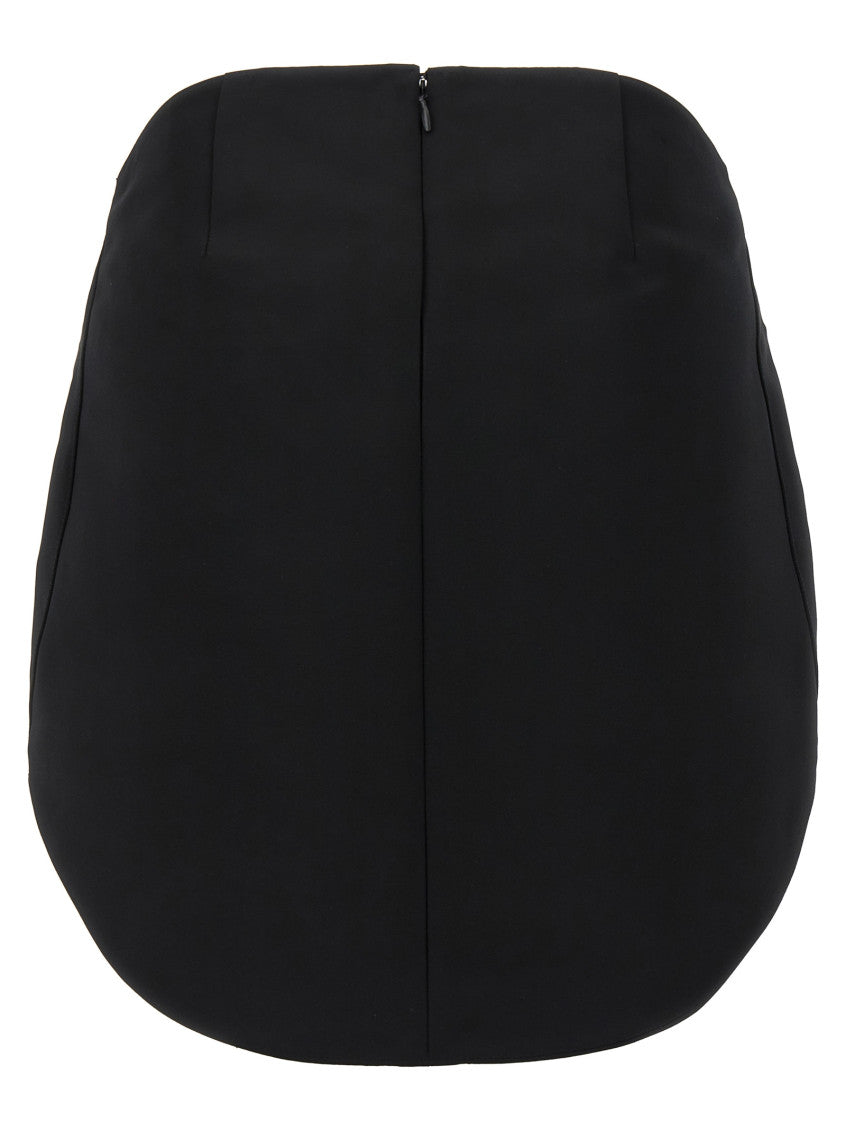 Black 'Circle Satin' skirt 2