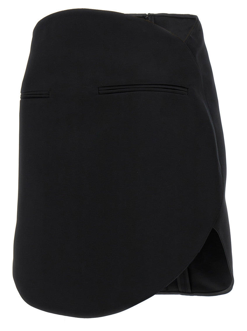 Black 'Circle Satin' skirt 3