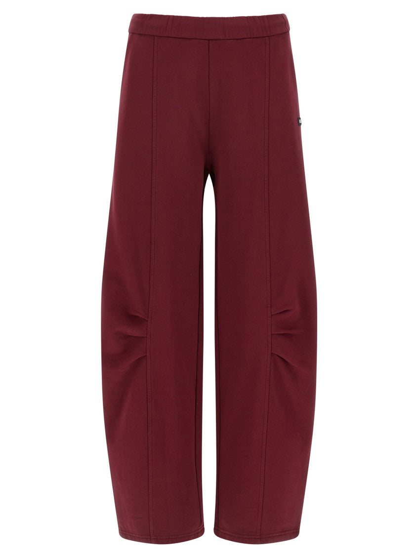 Maroon 'Terry Back' joggers 1