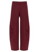 Maroon 'Terry Back' joggers 1