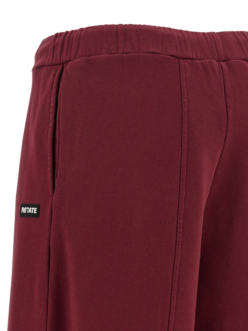 Maroon 'Terry Back' joggers 4