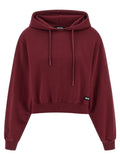 Maroon 'Terry Back' hoodie 1