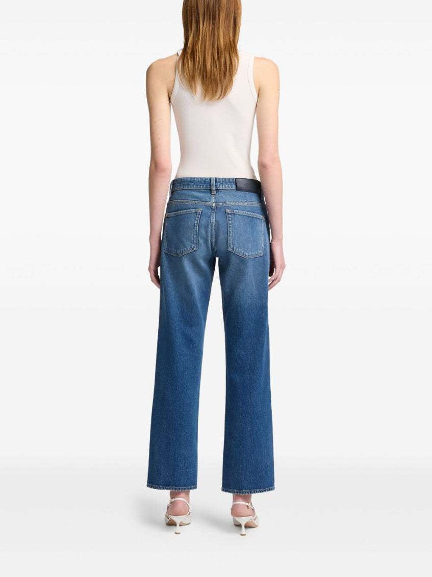 Blue Calie denim straight jeans 2