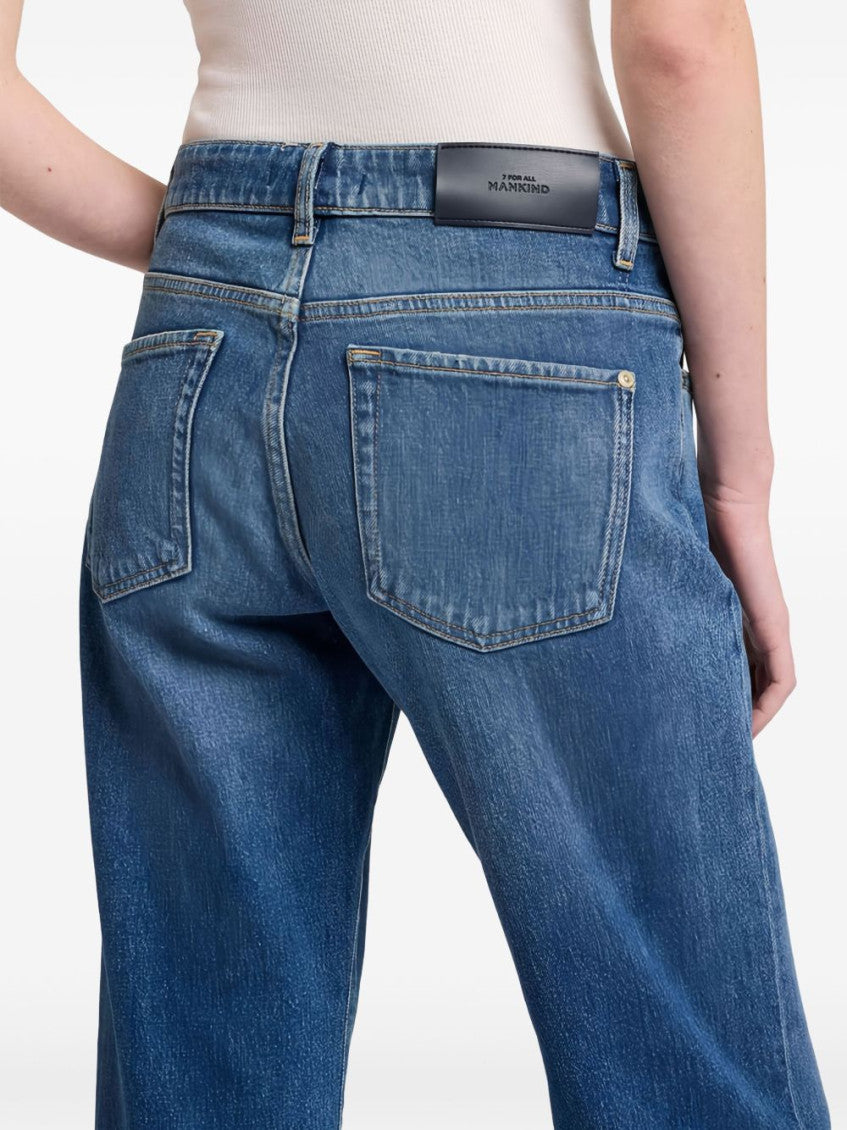 Blue Calie denim straight jeans 3