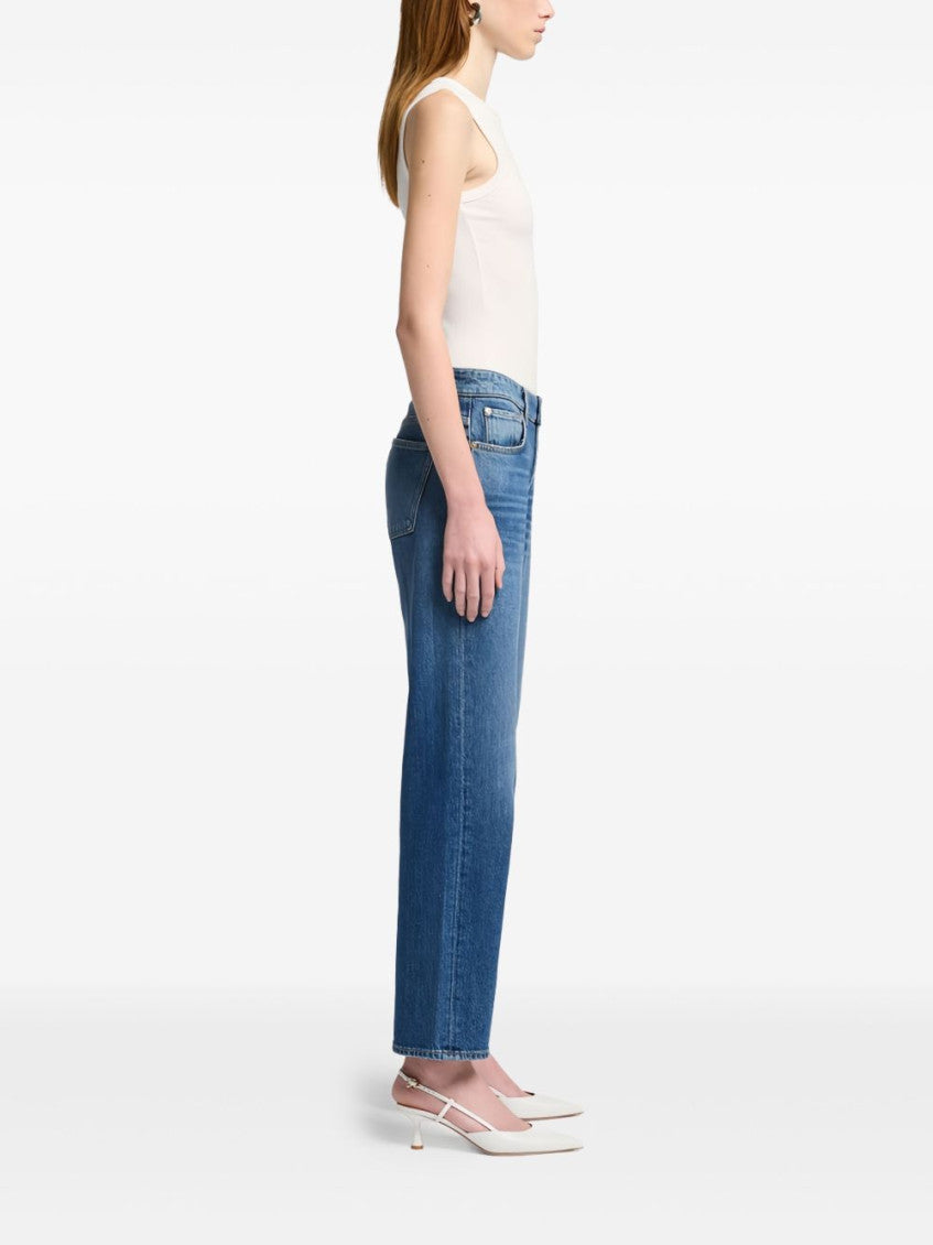 Blue Calie denim straight jeans 4