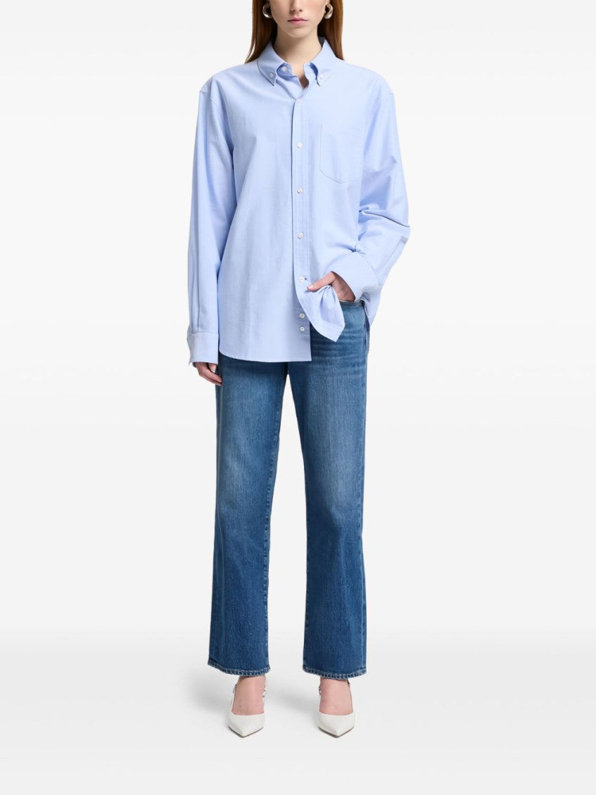 Blue Calie denim straight jeans 5