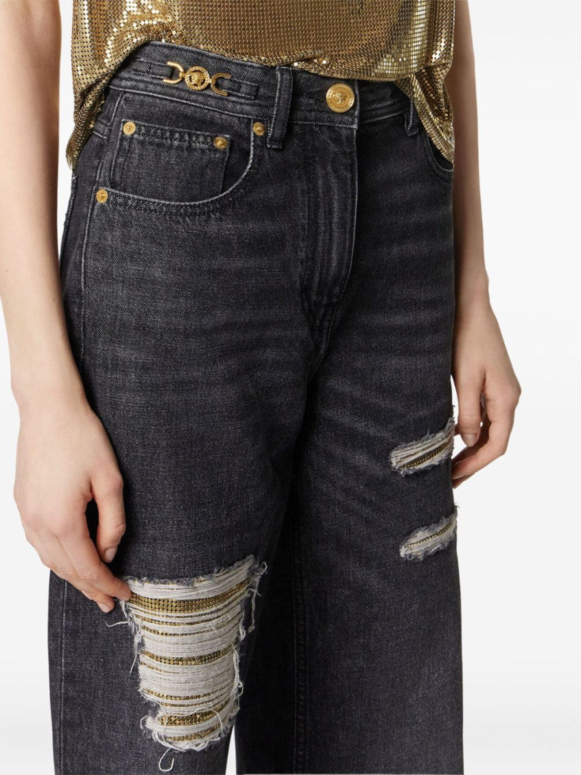 Black Denim cotton jeans 3