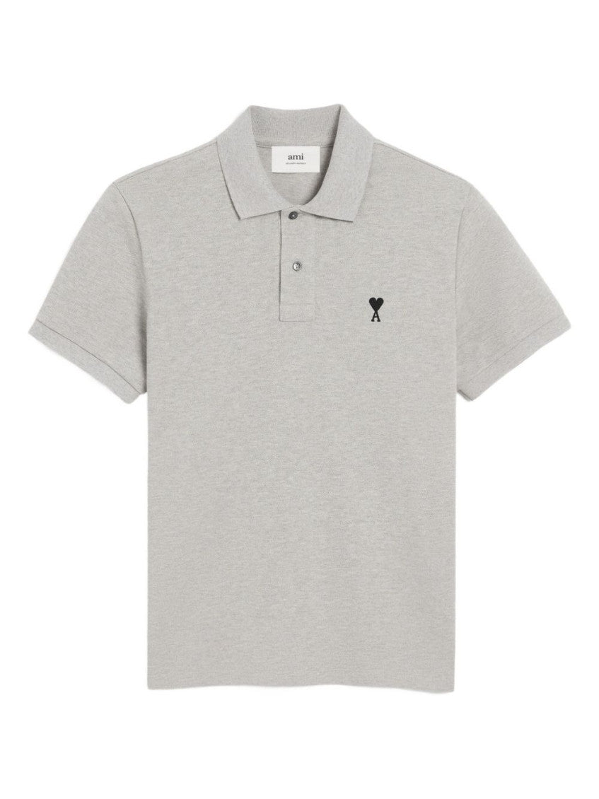Light Grey Cotton Polo Shirt 1