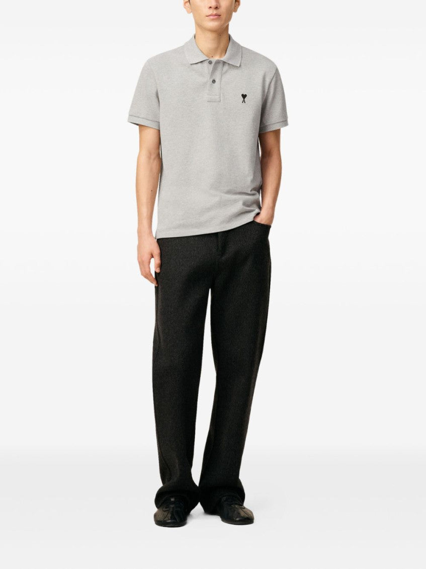 Light Grey Cotton Polo Shirt 2