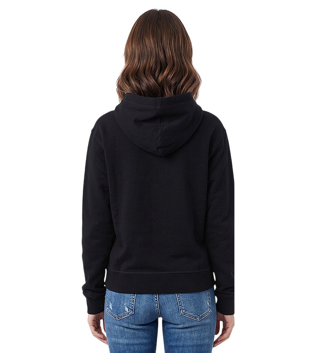 Black Graphic Hood Sweatshirts 2