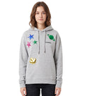 Grey Embellished Hood Sweatshirt 1