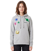 Grey Embellished Hood Sweatshirt 1