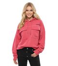 Pink Logo Hood Sweatshirt 1