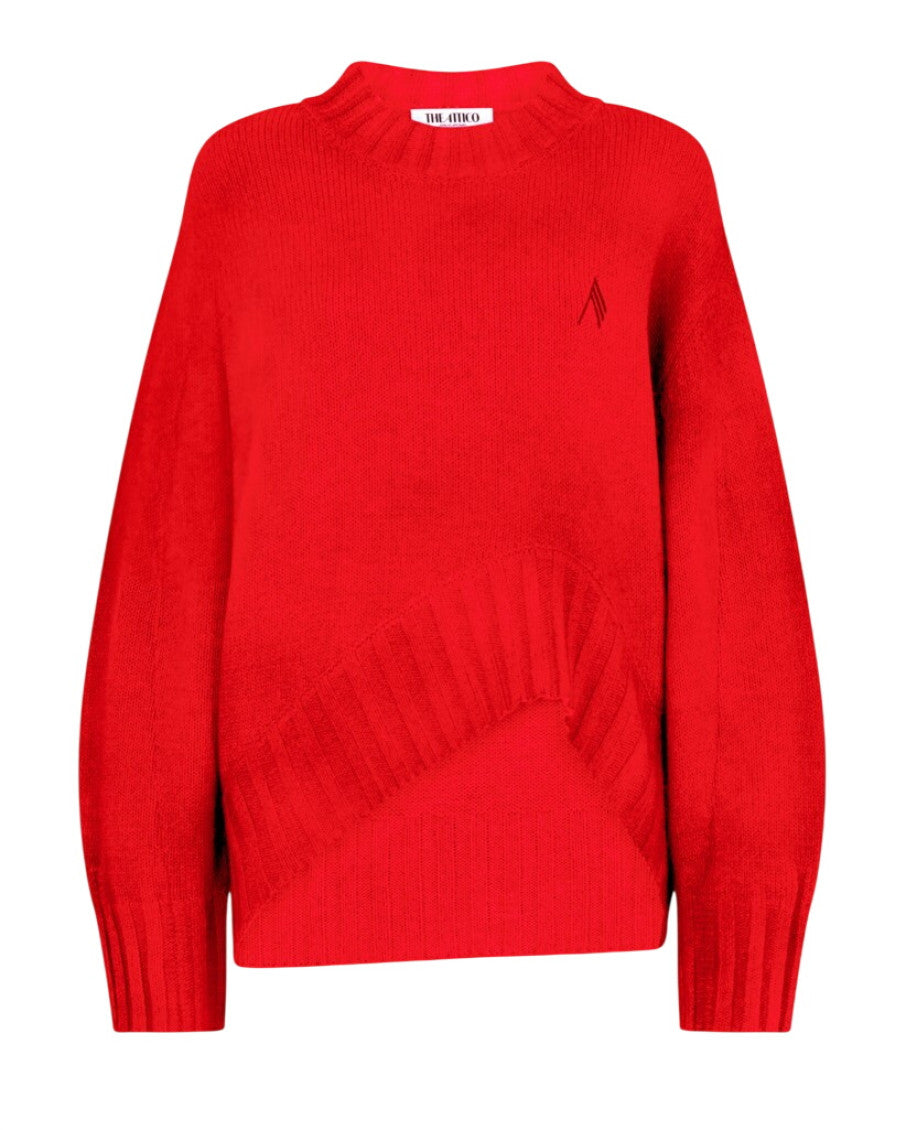 Red Crew Neck Sweatshirt 1