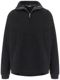 Black Mock Collar  Sweatshirt 1