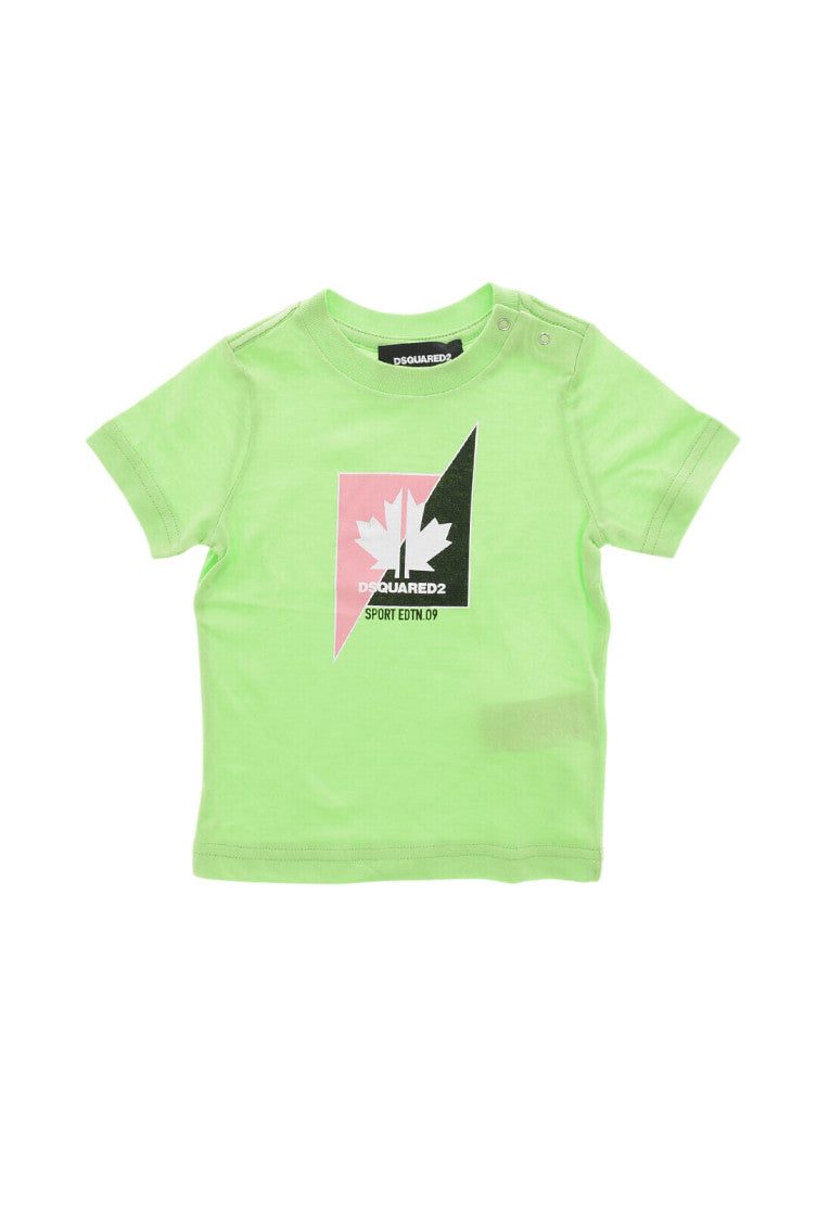 Babies Light Green Graphic T-Shirt 1