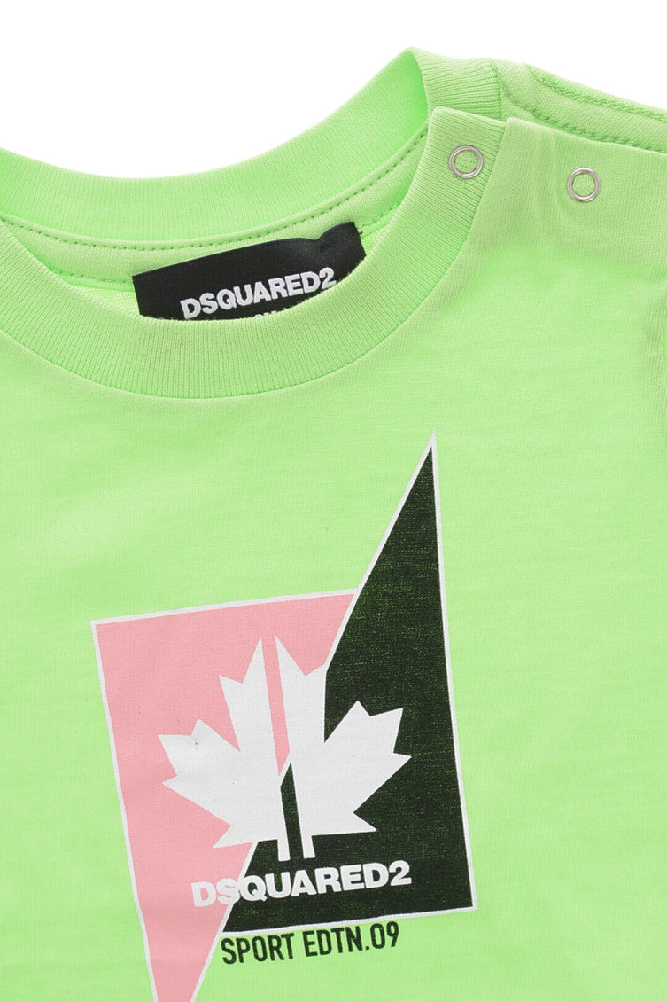 Babies Light Green Graphic T-Shirt 3