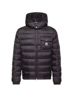 Dark Blue Quilted Hood Jacket 1