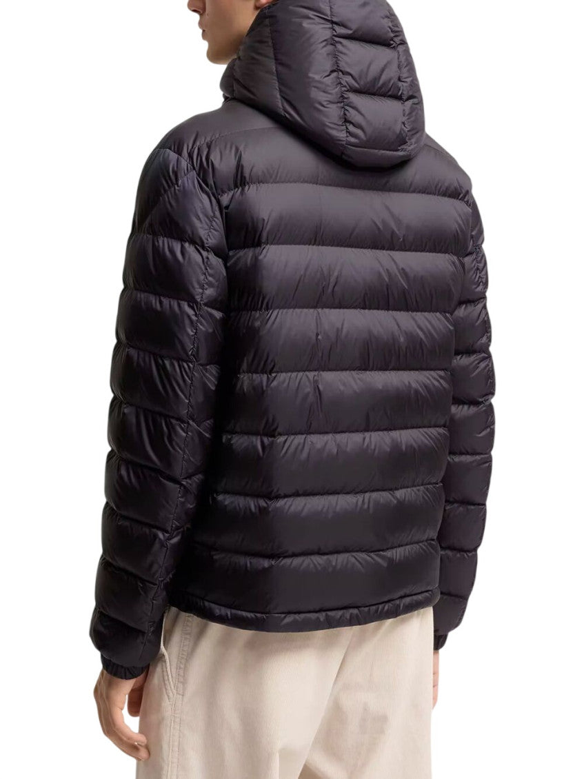 Dark Blue Quilted Hood Jacket 3
