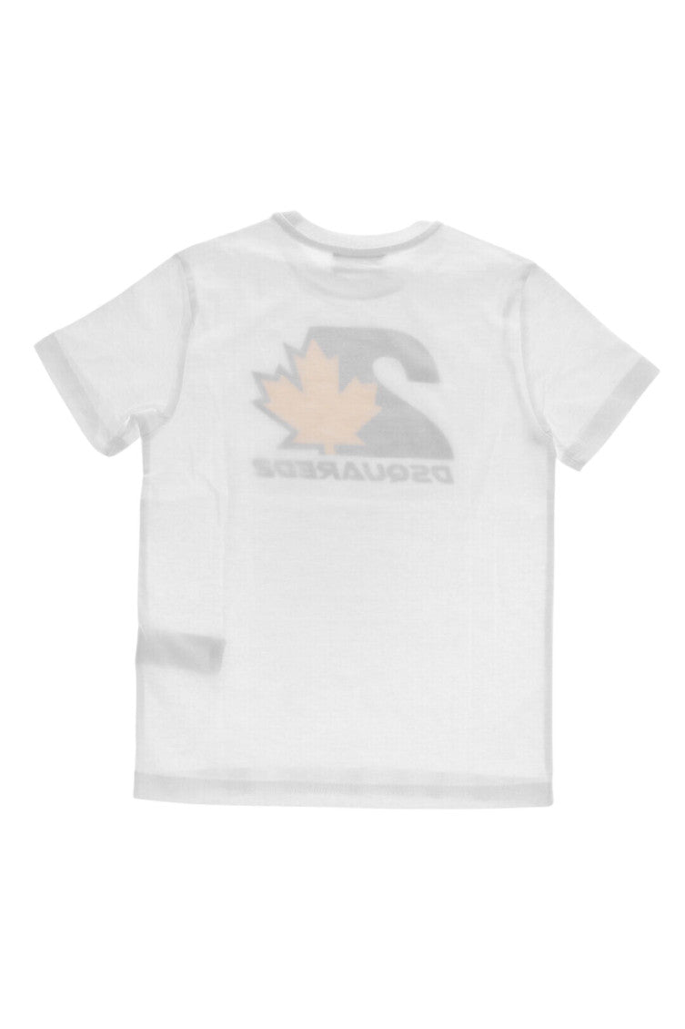 Boys White Graphic T-Shirt 2