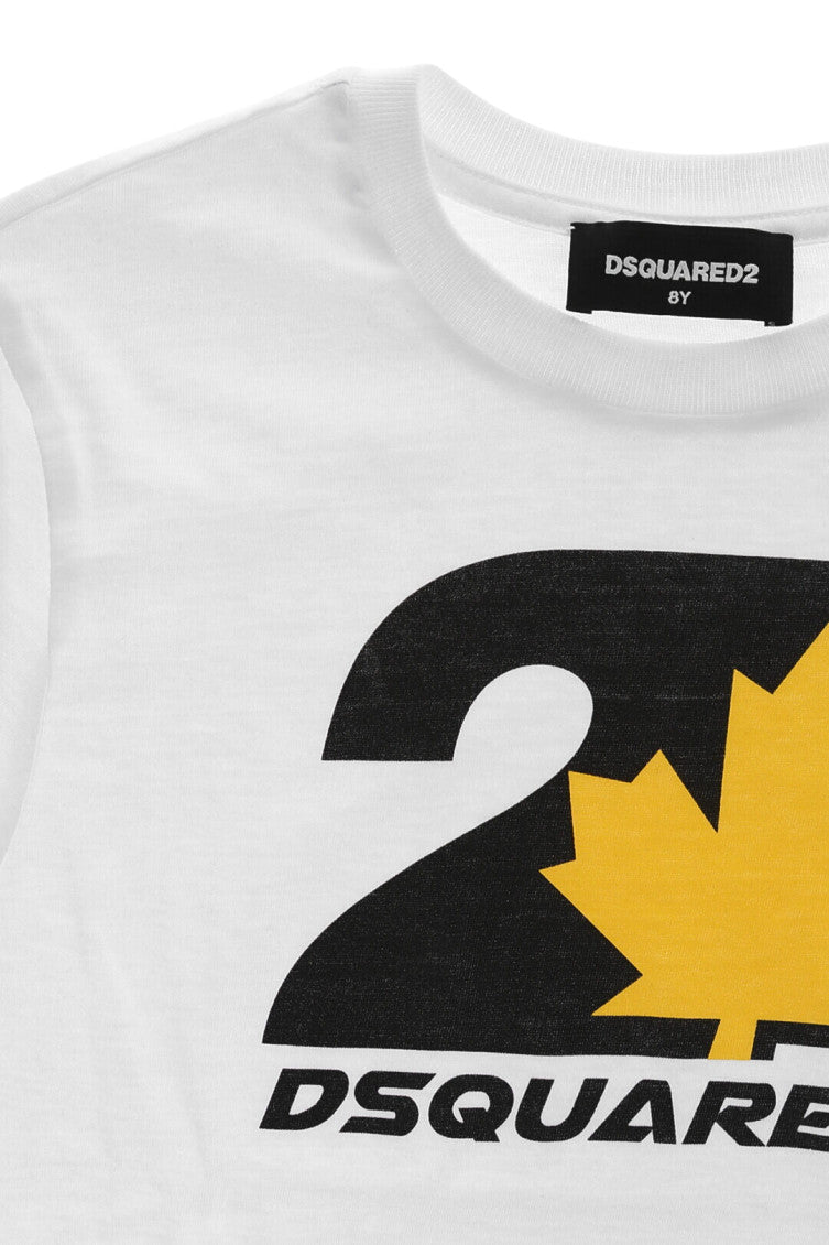 Boys White Graphic T-Shirt 3