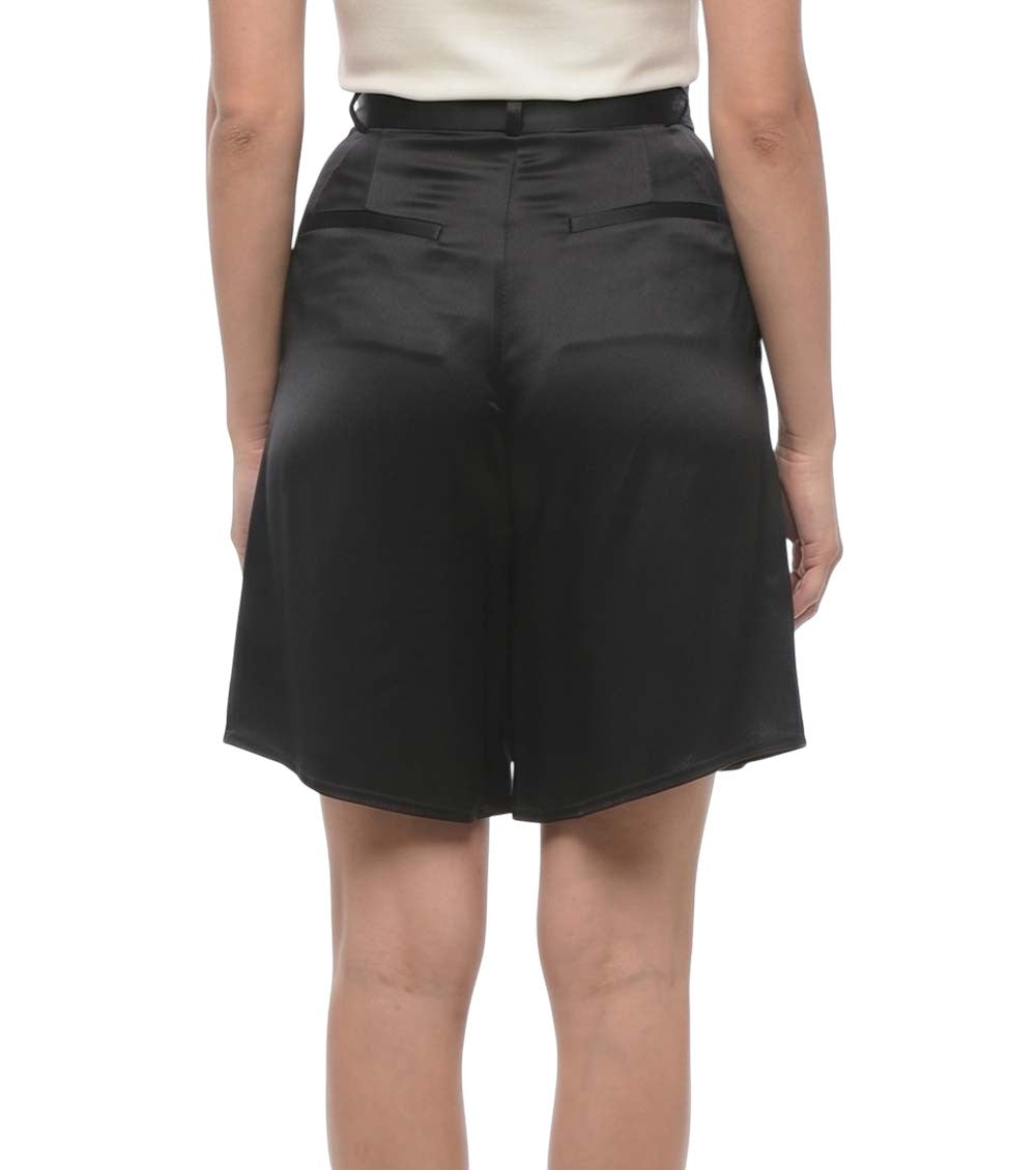 Black Solid Shorts 2
