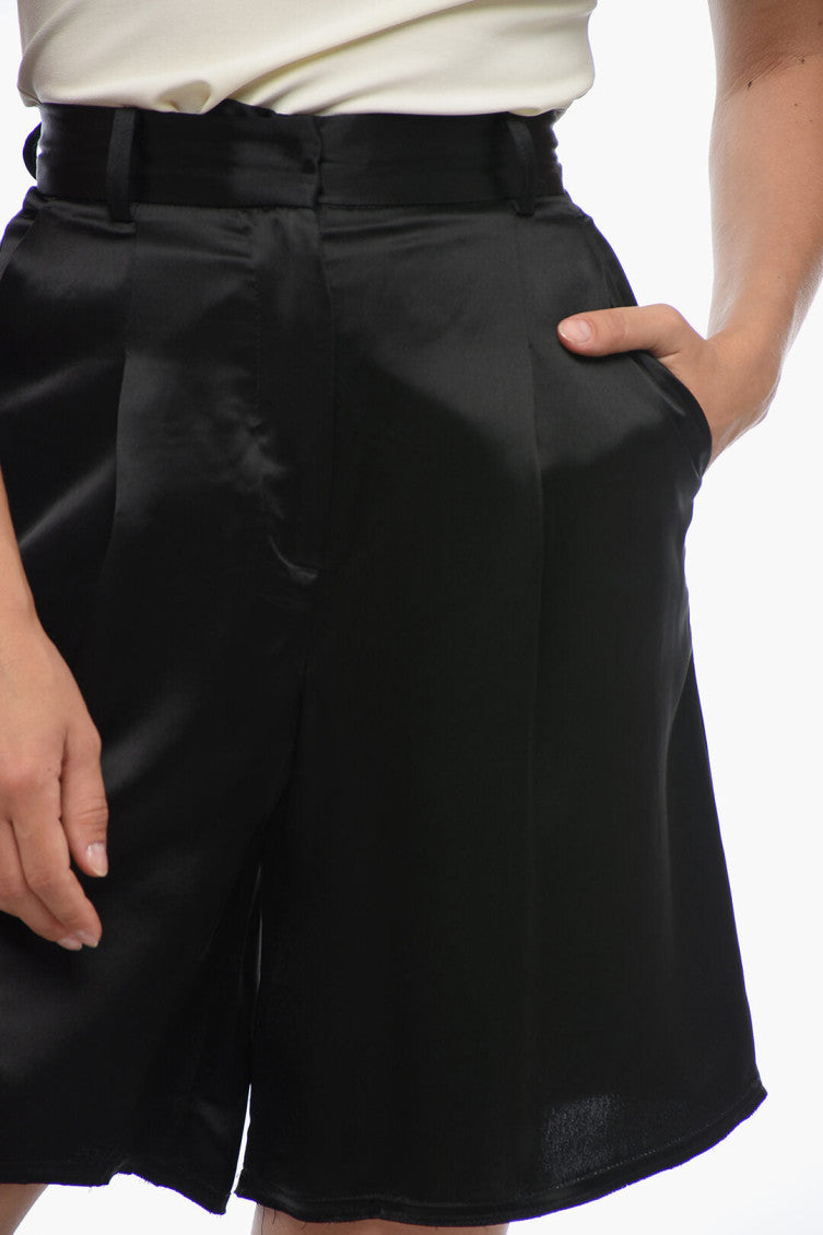 Black Solid Shorts 3