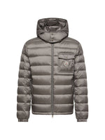 Grey Quilted Hood Jacket 1