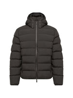 Black Quilted Hood Jacket 1