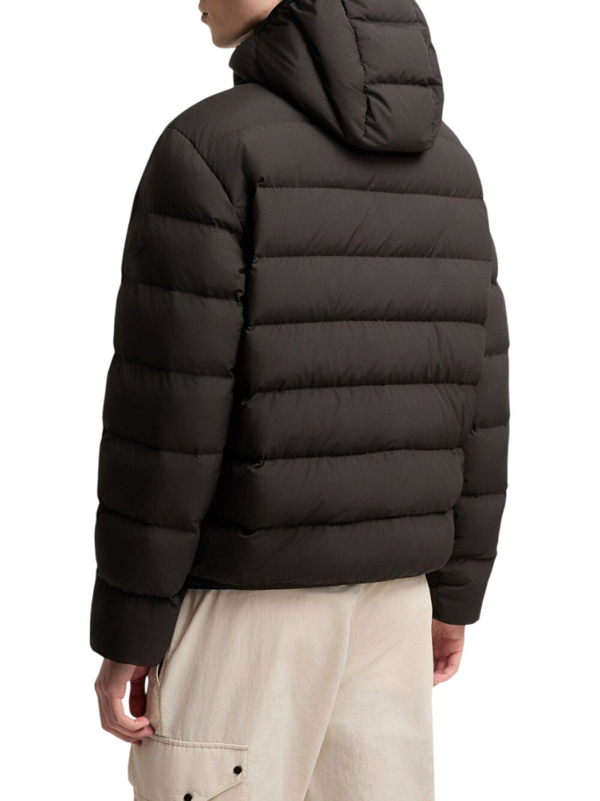 Black Quilted Hood Jacket 2