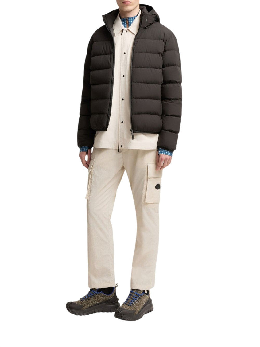 Black Quilted Hood Jacket 3