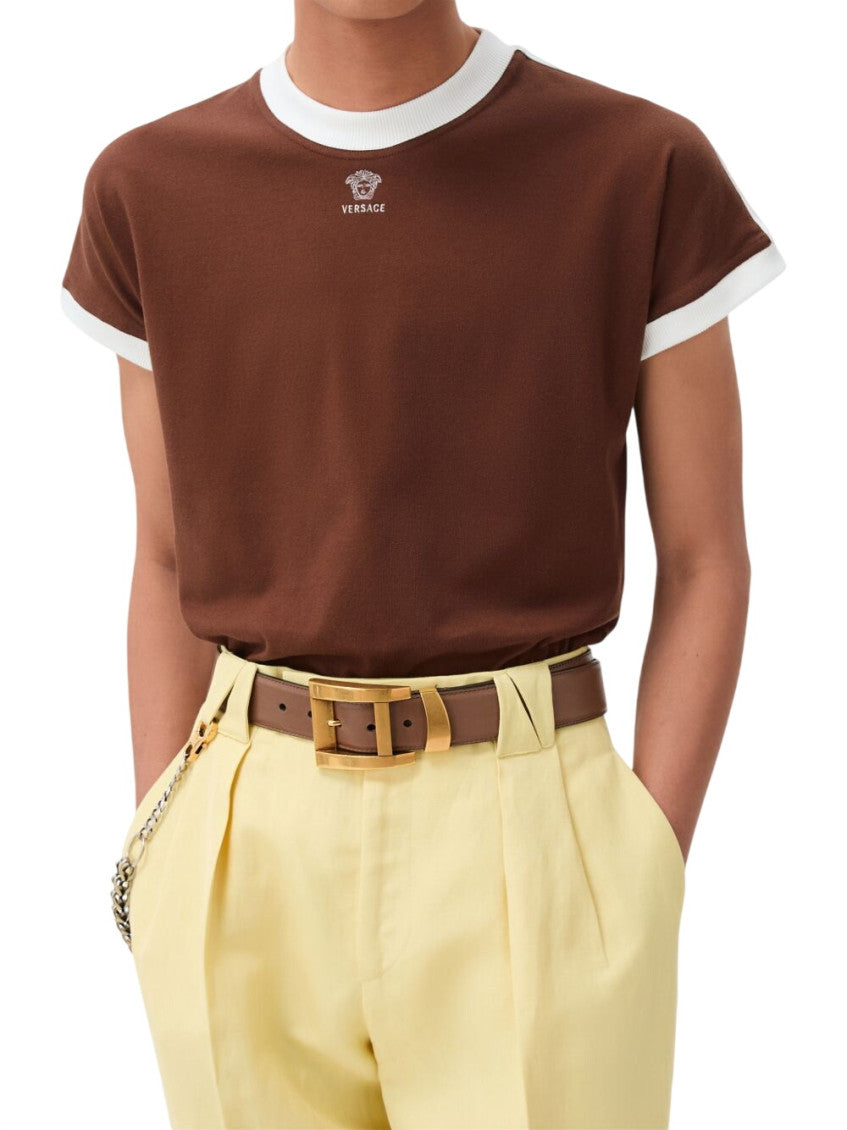 Brown Crew Neck T-Shirt 2