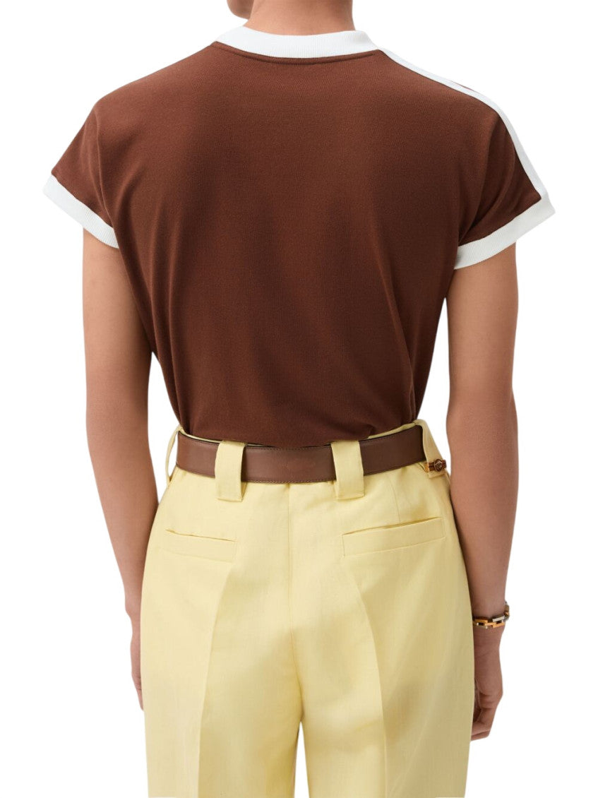 Brown Crew Neck T-Shirt 3