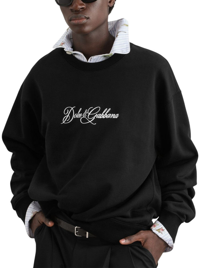 Black Crew Neck Sweatshirt 3