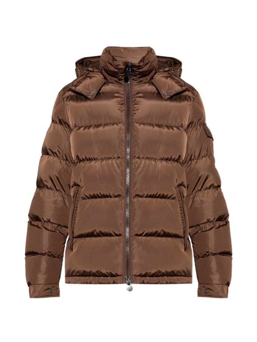 Brown Quilted Puffer Jacket 1
