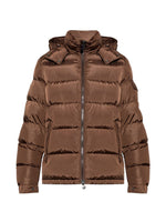 Brown Quilted Puffer Jacket 1