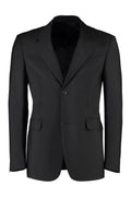 Black Notched Lapel Blazer 1