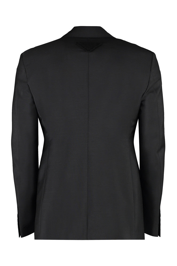 Black Notched Lapel Blazer 2